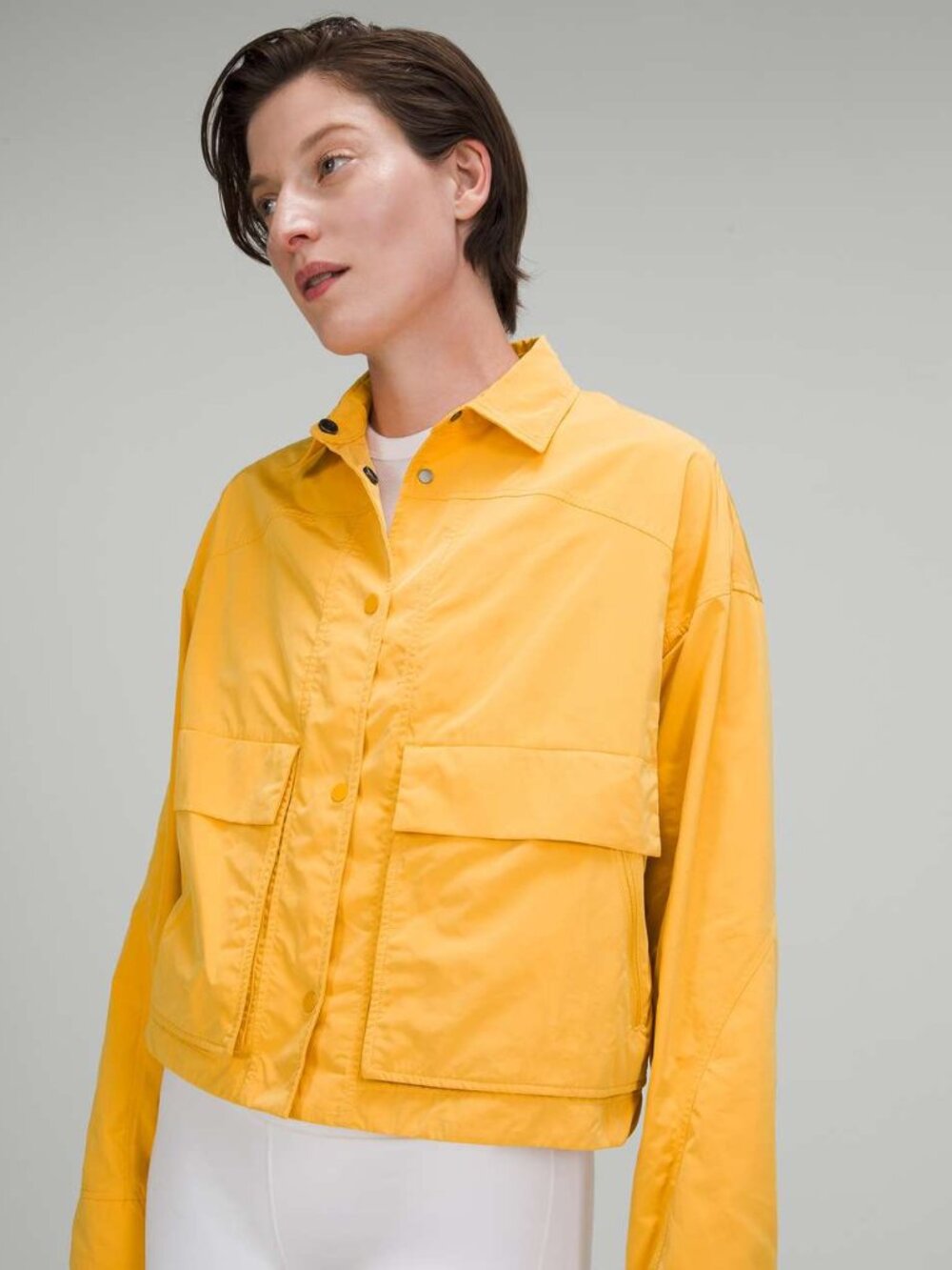 Lululemon Simply Effortless jacket in Wheat Yellow L